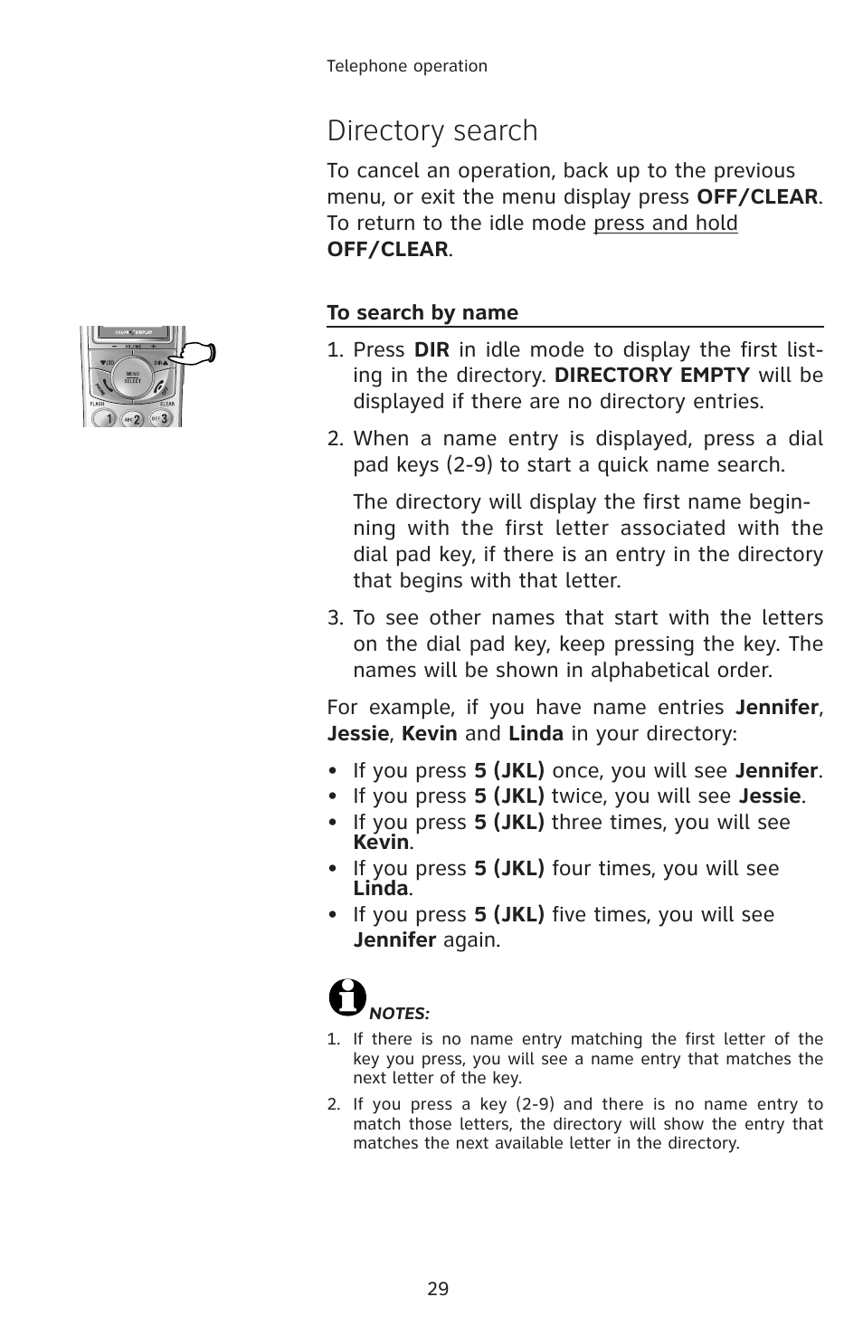 To search by name, Directory search | AT&T E2912 User Manual | Page 32 / 71