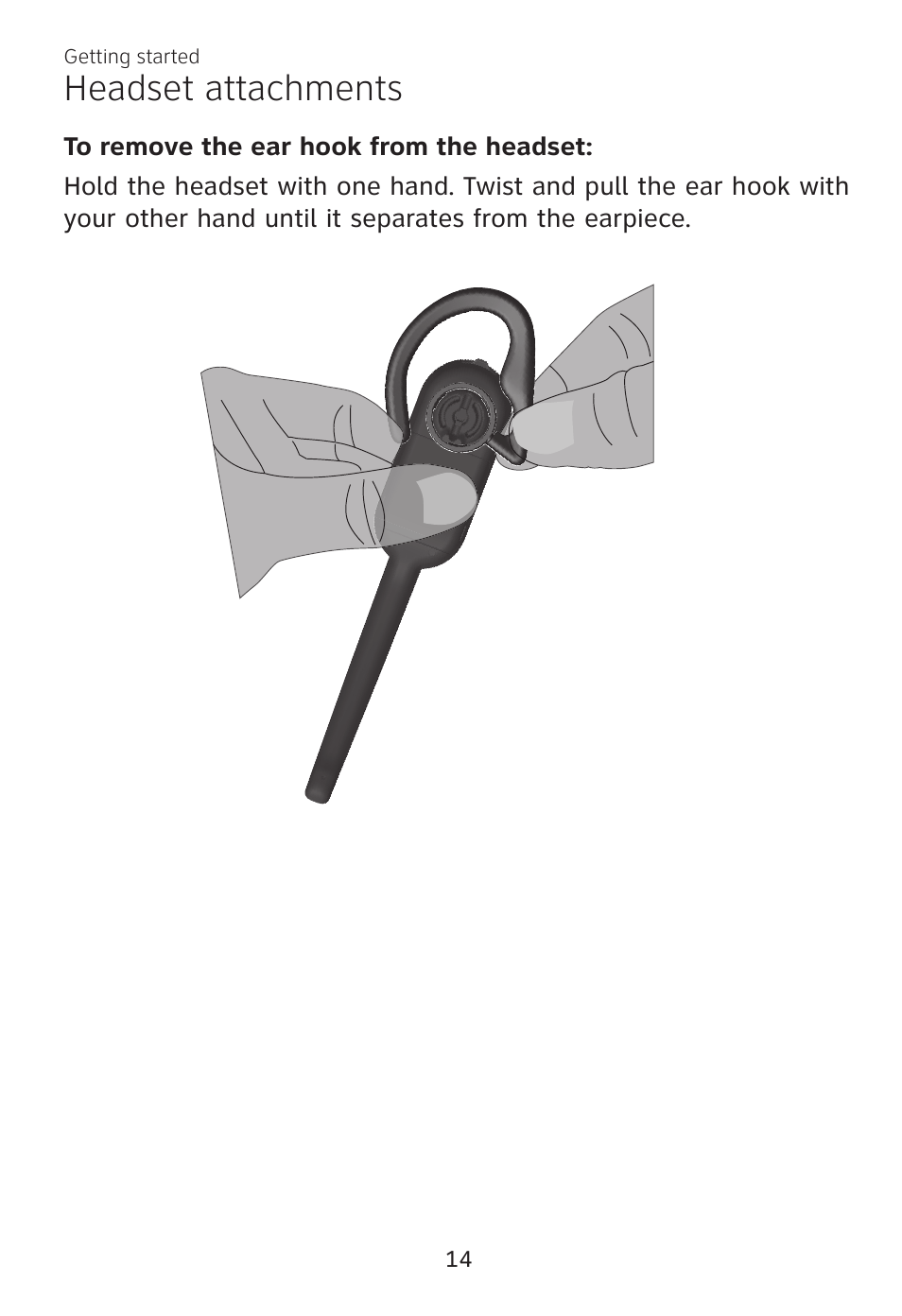 Headset attachments | AT&T TL7700 User Manual | Page 18 / 43
