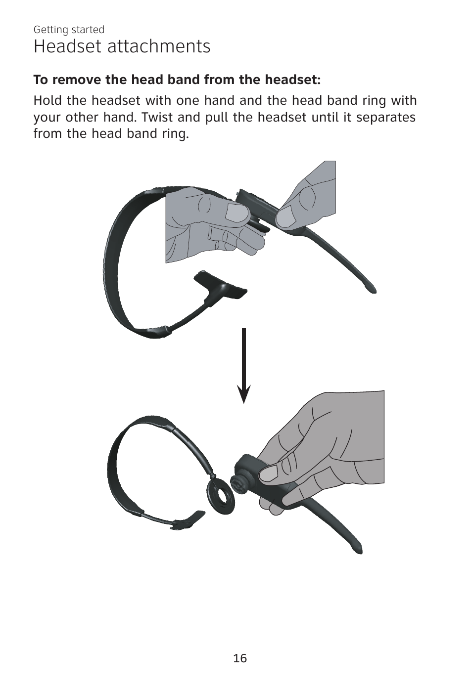 Headset attachments | AT&T TL7700 User Manual | Page 20 / 43