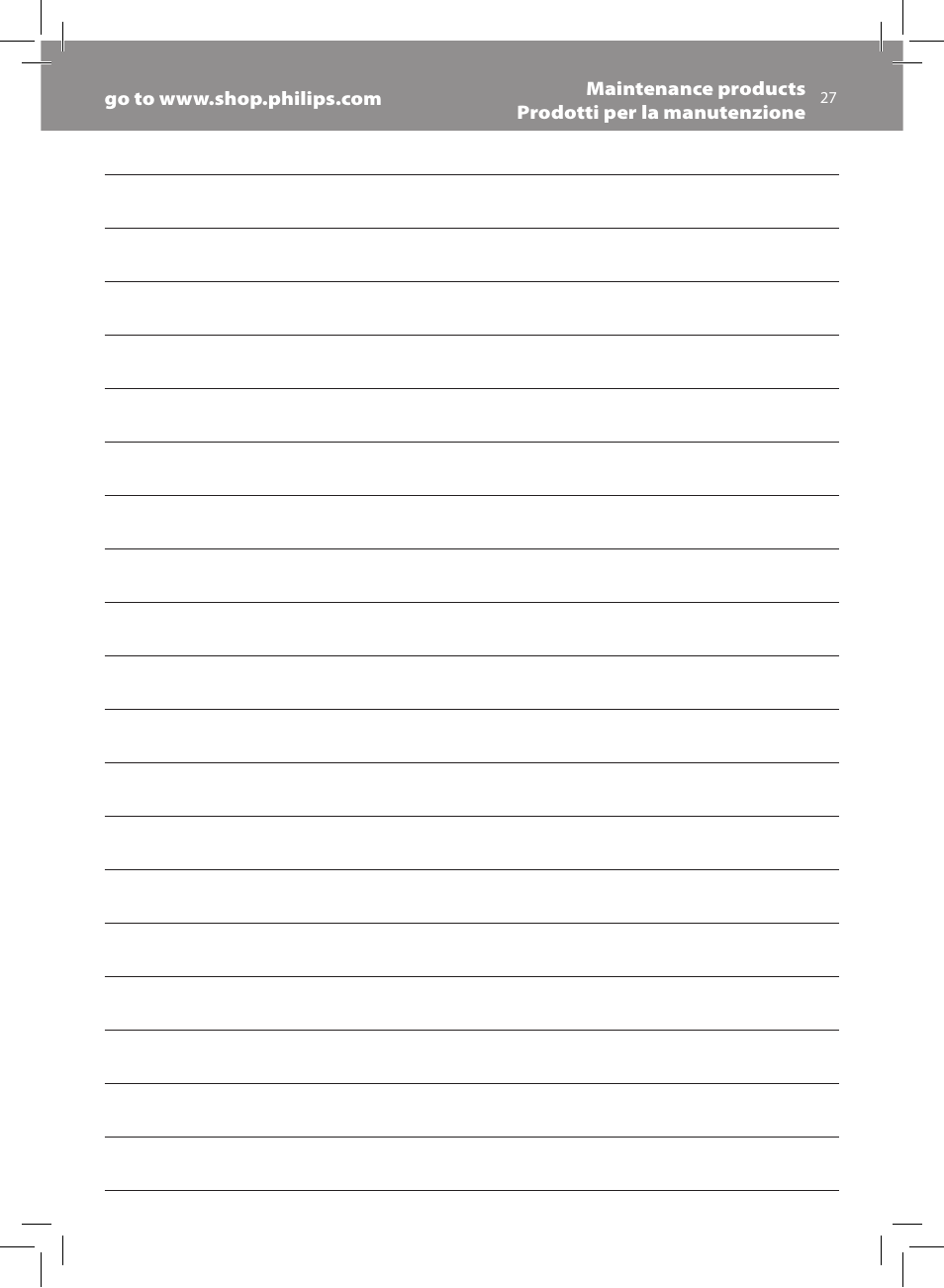 Philips Saeco Xsmall Machine espresso Super Automatique User Manual | Page 27 / 72
