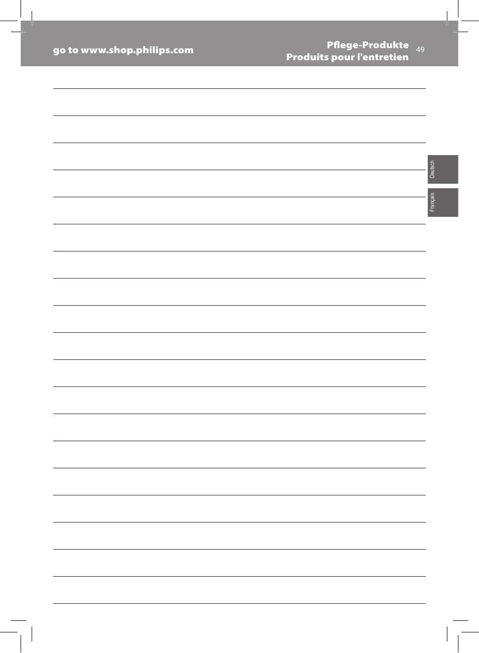 Philips Saeco Xsmall Machine espresso Super Automatique User Manual | Page 49 / 72