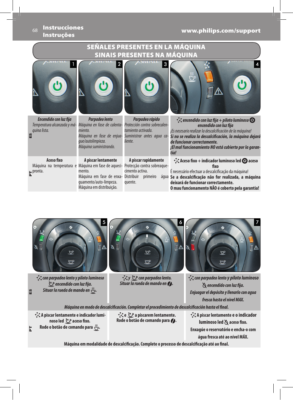 Philips Saeco Xsmall Machine espresso Super Automatique User Manual | Page 68 / 72
