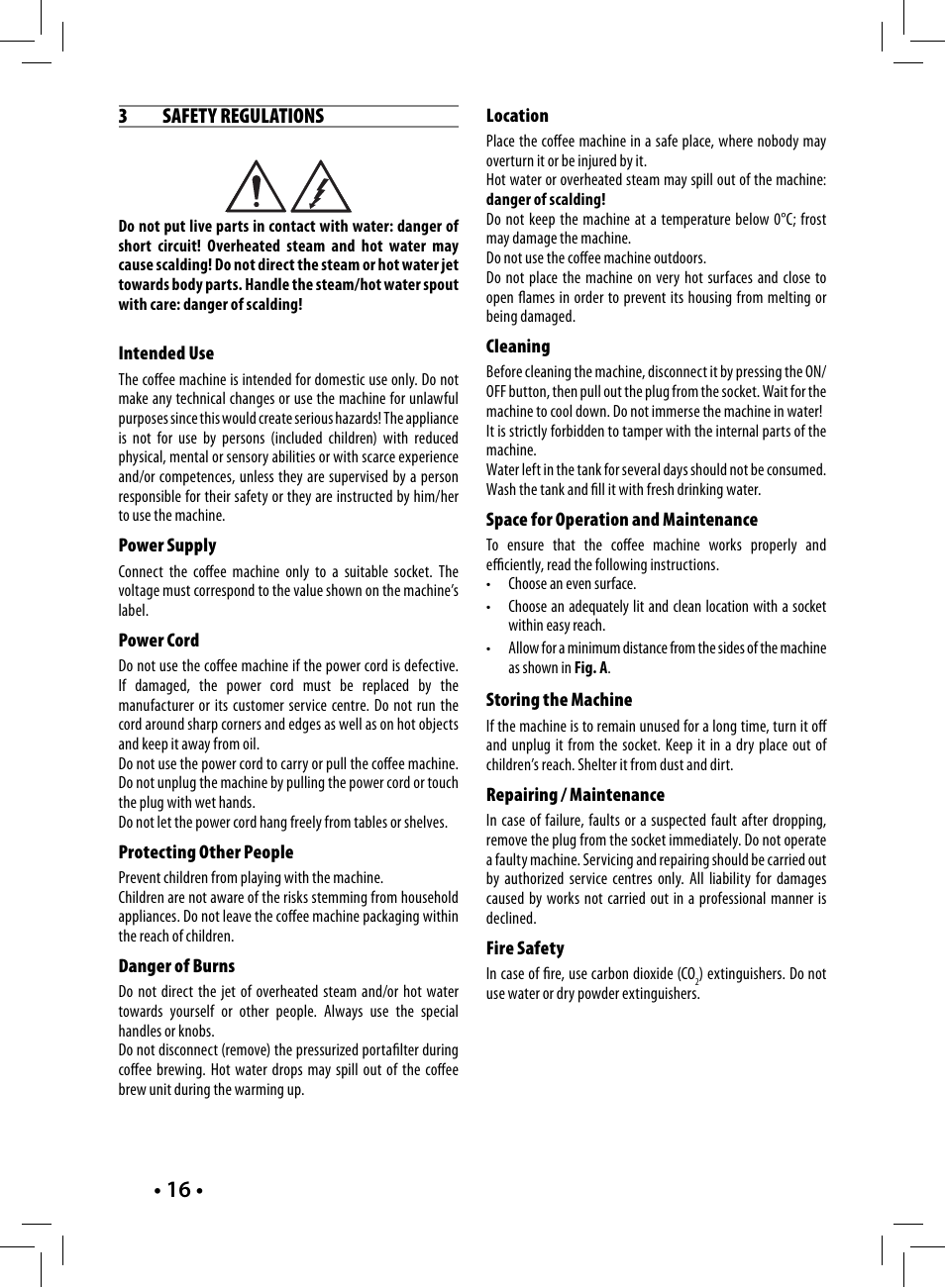 Philips Saeco Nina Machine espresso manuelle User Manual | Page 16 / 88