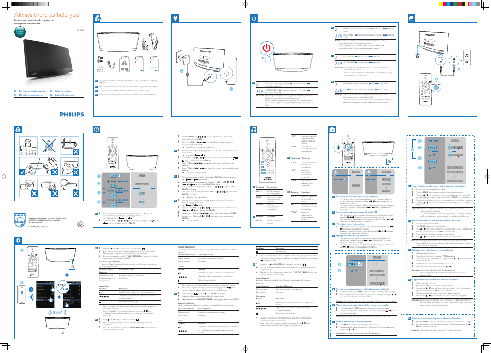 Always there to help you | Philips Microchaîne User Manual | Page 3 / 10