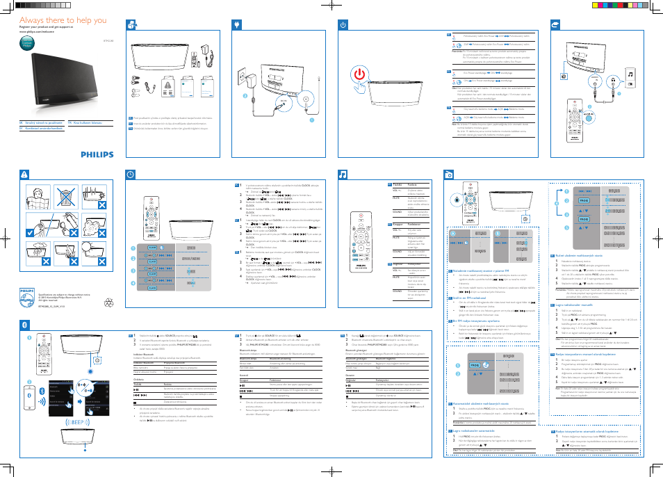 Always there to help you | Philips Microchaîne User Manual | Page 9 / 10