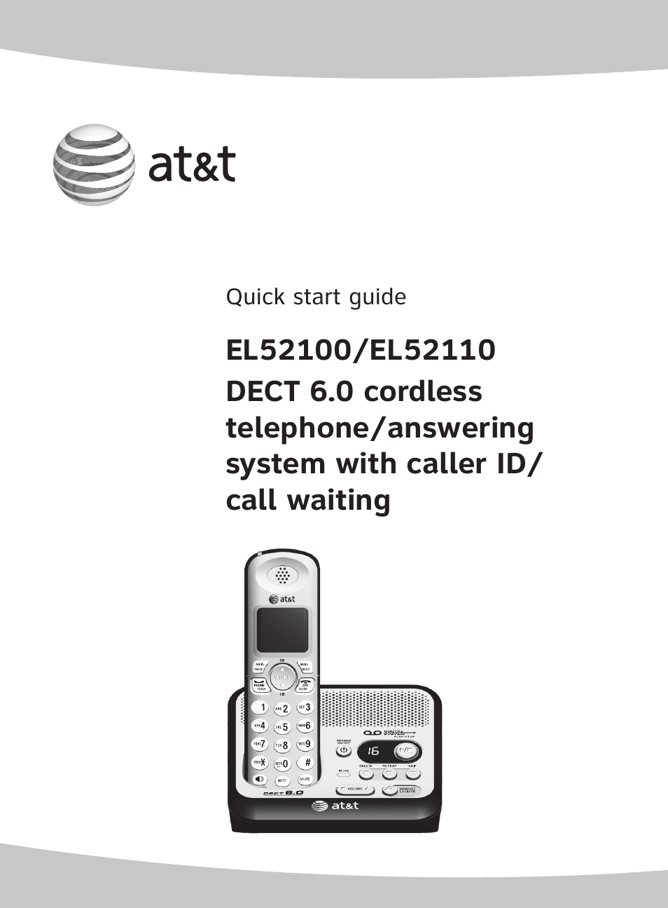 AT&T DECT EL52100 User Manual | 30 pages
