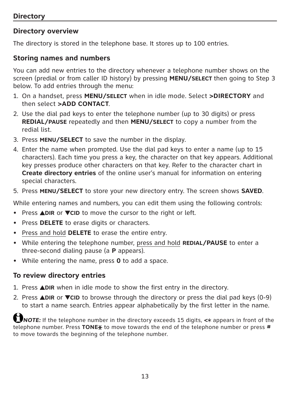 AT&T DECT EL52100 User Manual | Page 14 / 30