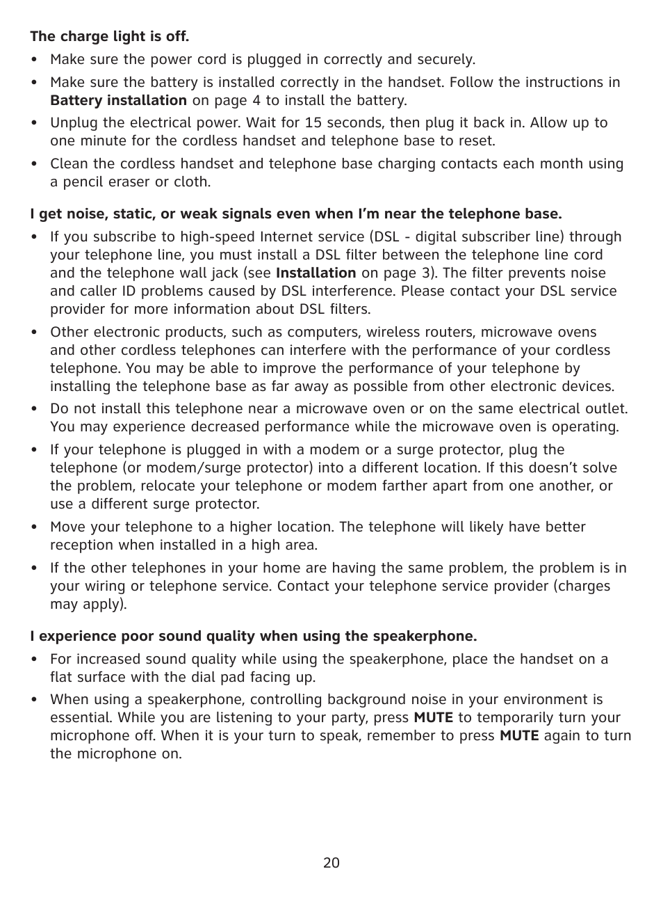 AT&T DECT EL52100 User Manual | Page 21 / 30