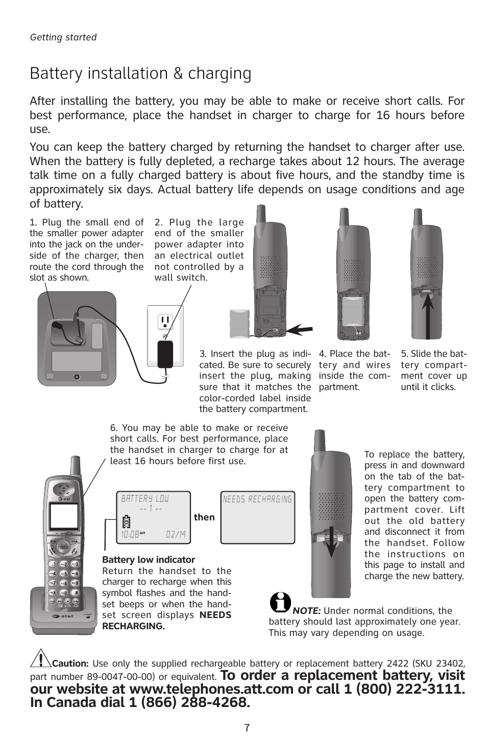 Battery installation & charging | AT&T E5828B User Manual | Page 10 / 72