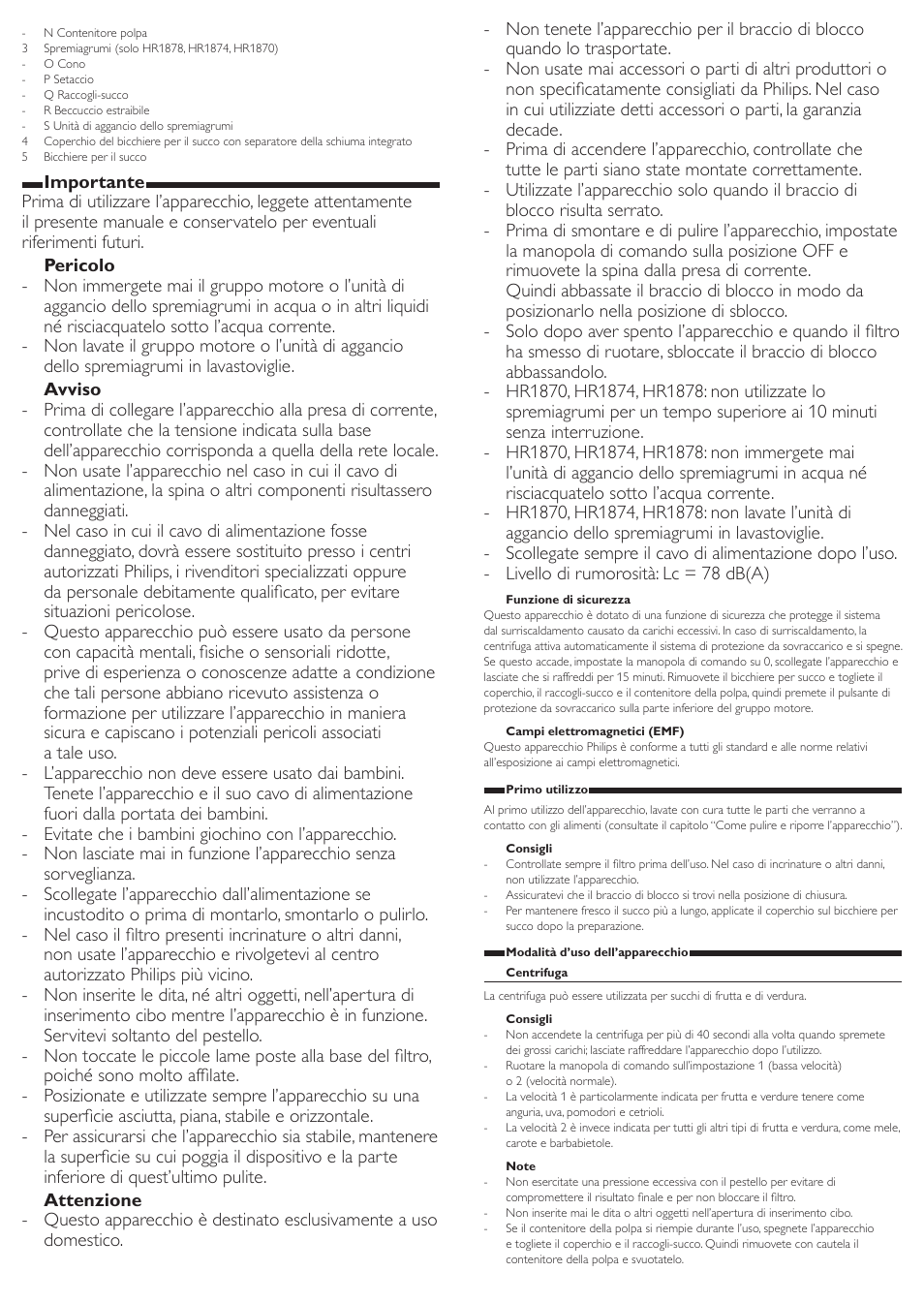 Philips Avance Collection Centrifugeuse User Manual | Page 8 / 13
