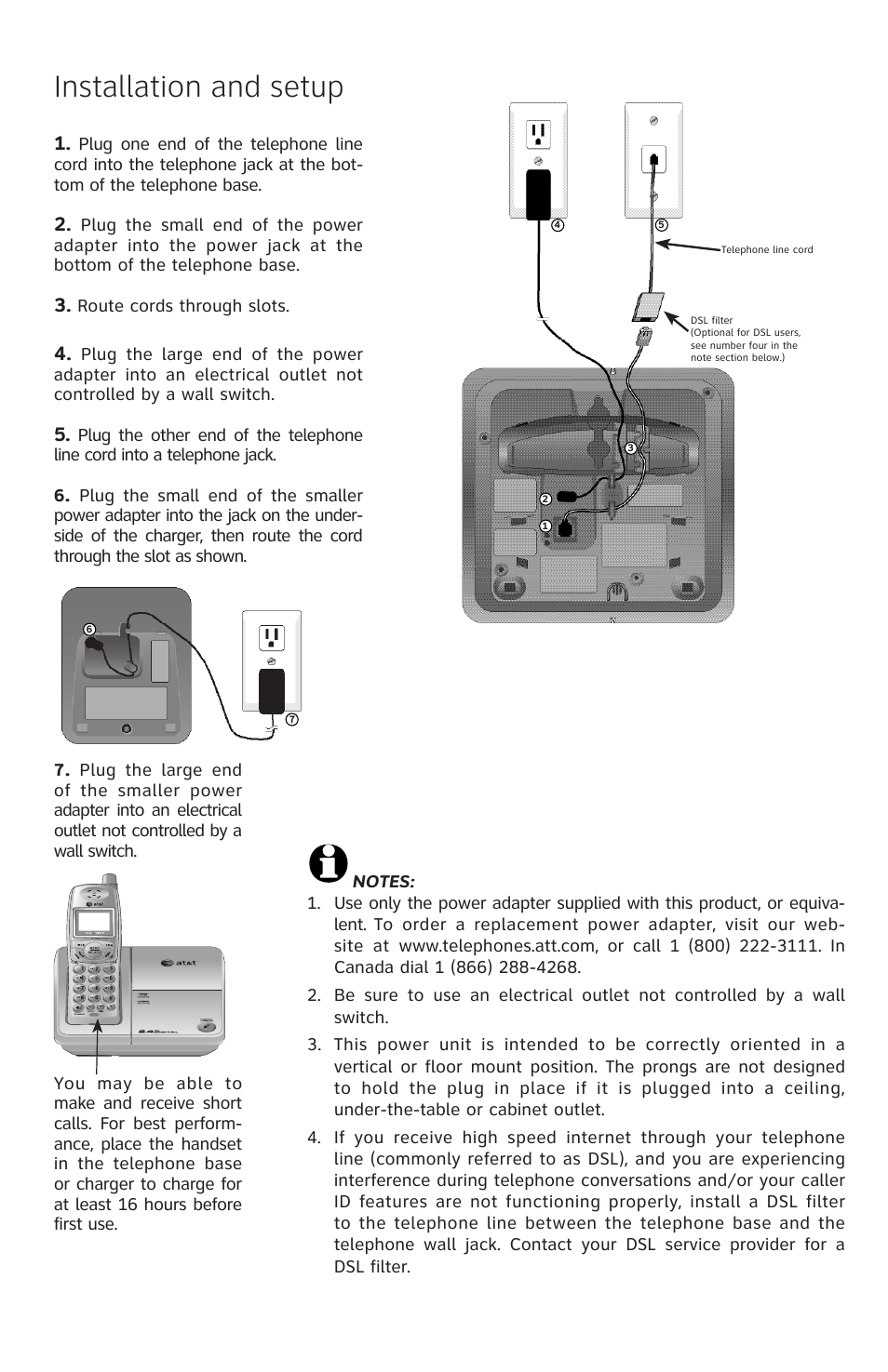 Installation and setup | AT&T E2903B User Manual | Page 3 / 6