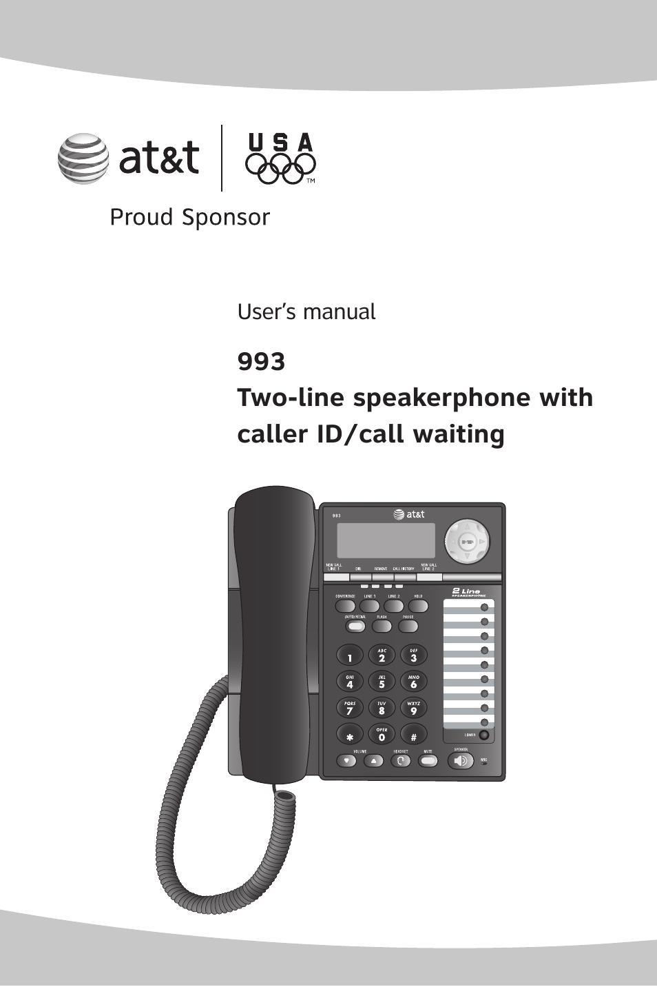 AT&T 993 2-Line User Manual | 79 pages