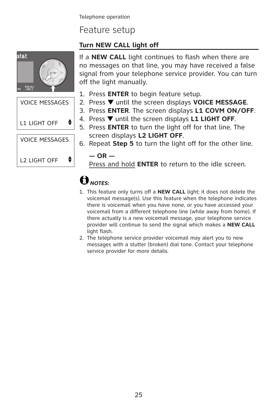 Feature setup | AT&T 993 2-Line User Manual | Page 28 / 79