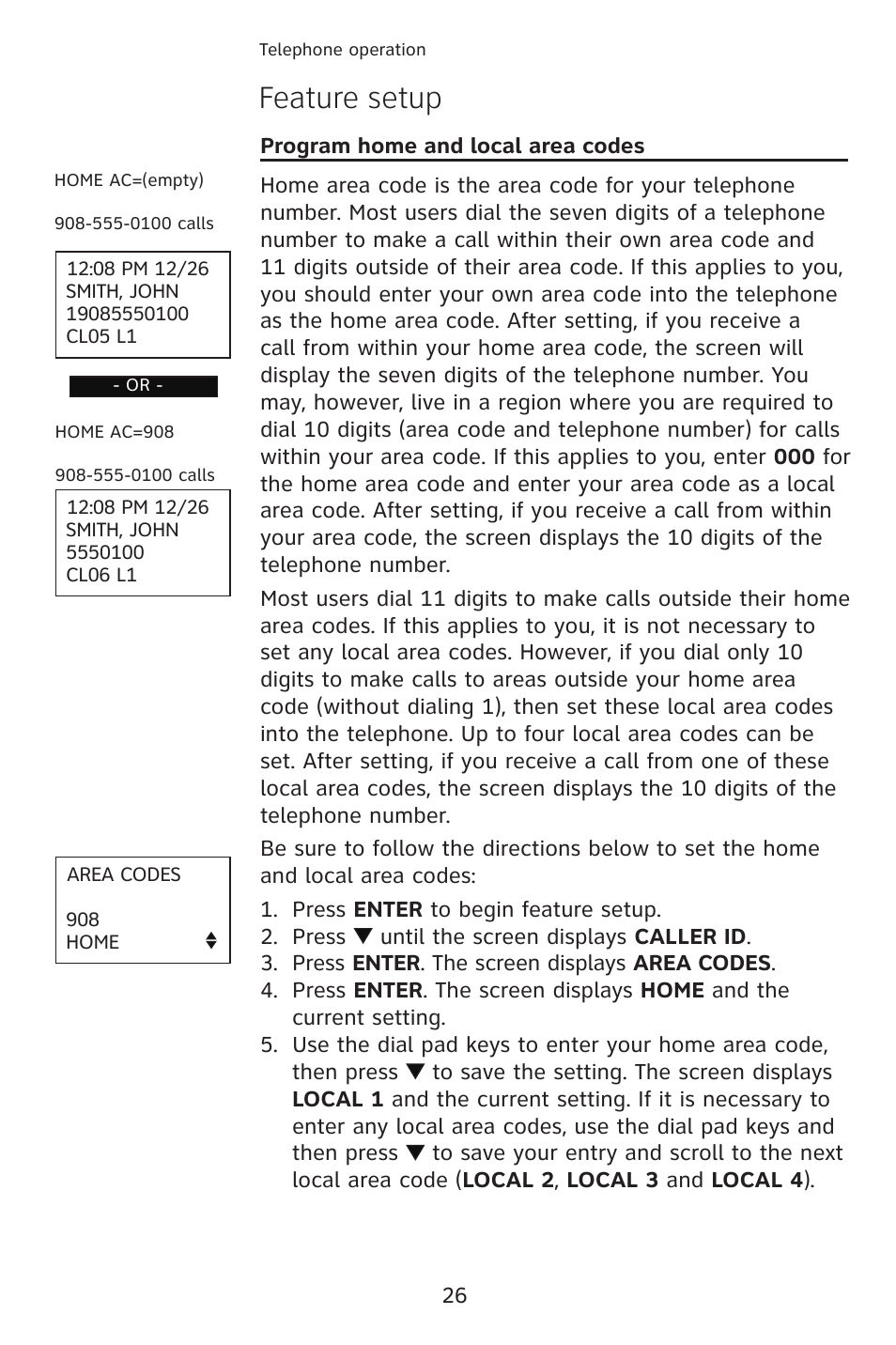 Feature setup | AT&T 993 2-Line User Manual | Page 29 / 79