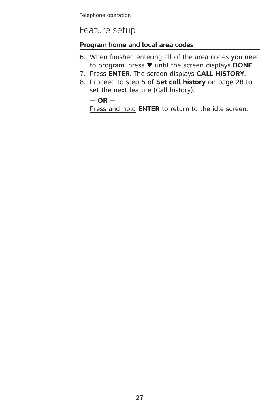 Feature setup | AT&T 993 2-Line User Manual | Page 30 / 79