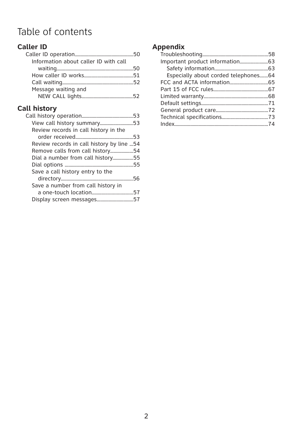 AT&T 993 2-Line User Manual | Page 5 / 79