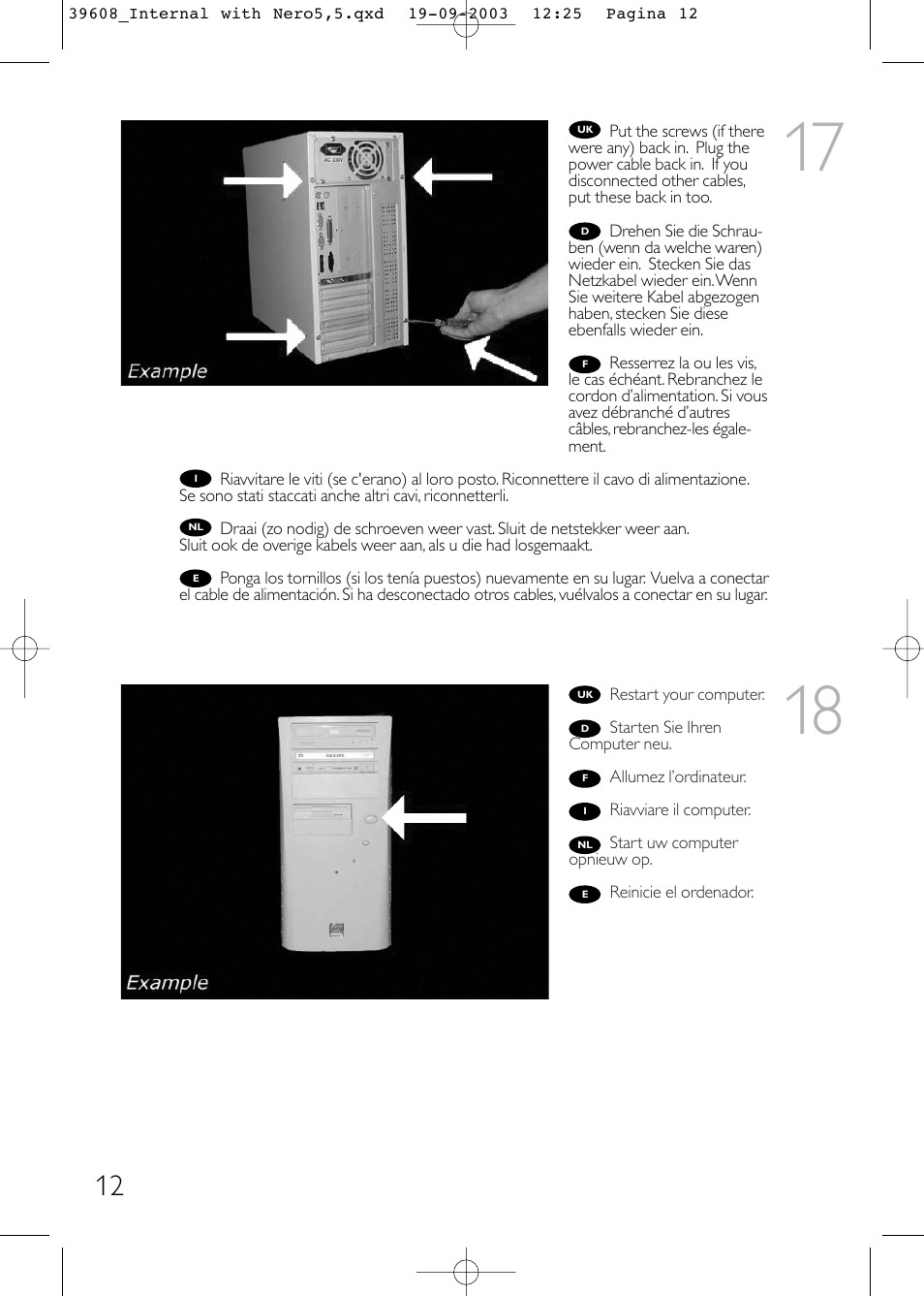 Philips Lecteur interne User Manual | Page 12 / 40