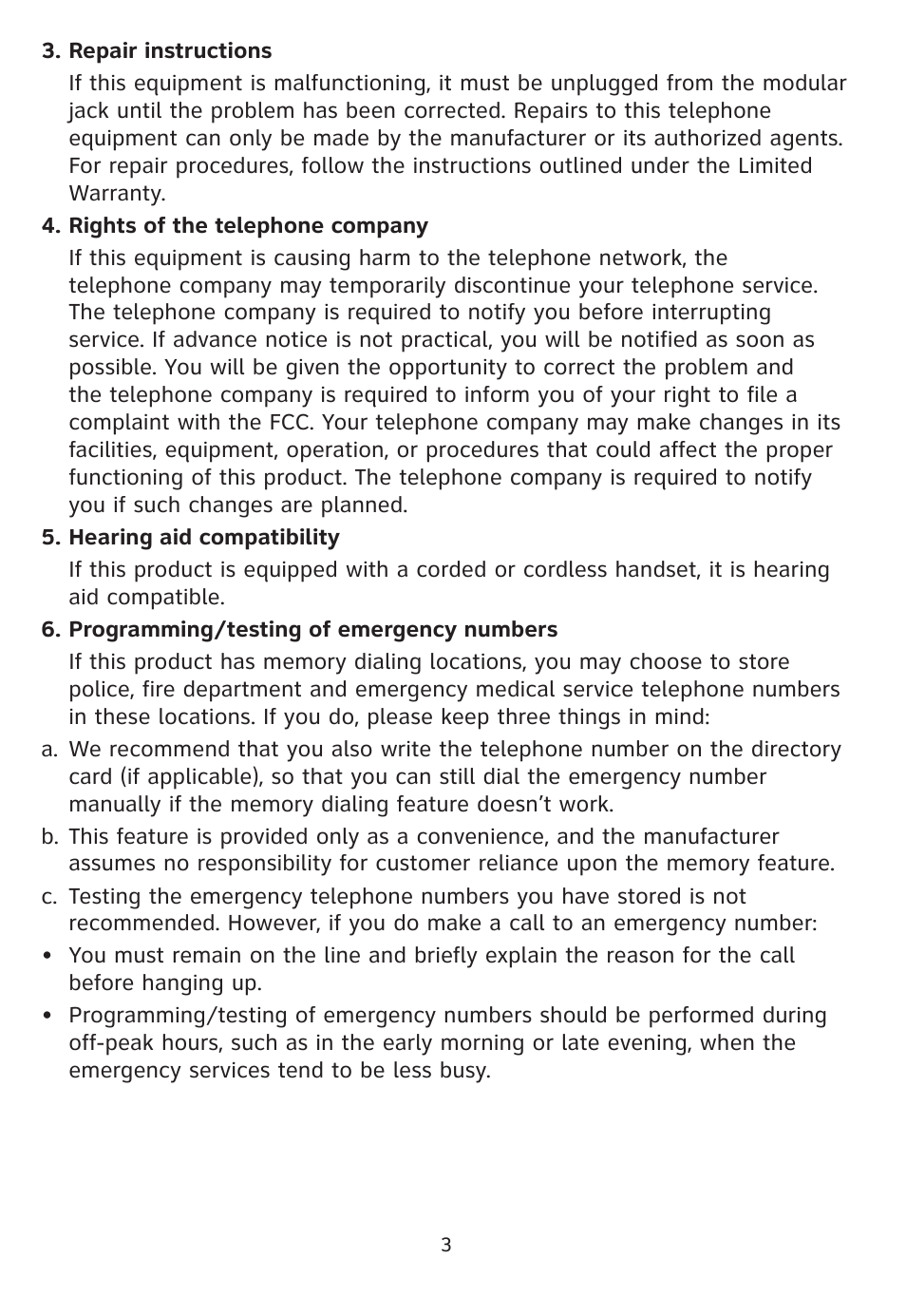 AT&T Trimline 205 User Manual | Page 5 / 18