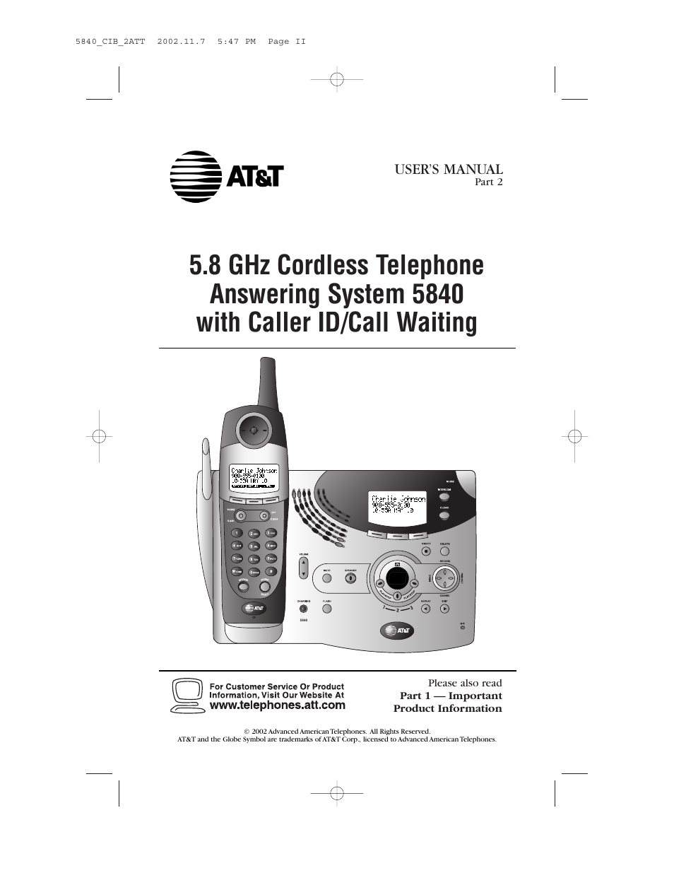 AT&T 5840 User Manual | 77 pages