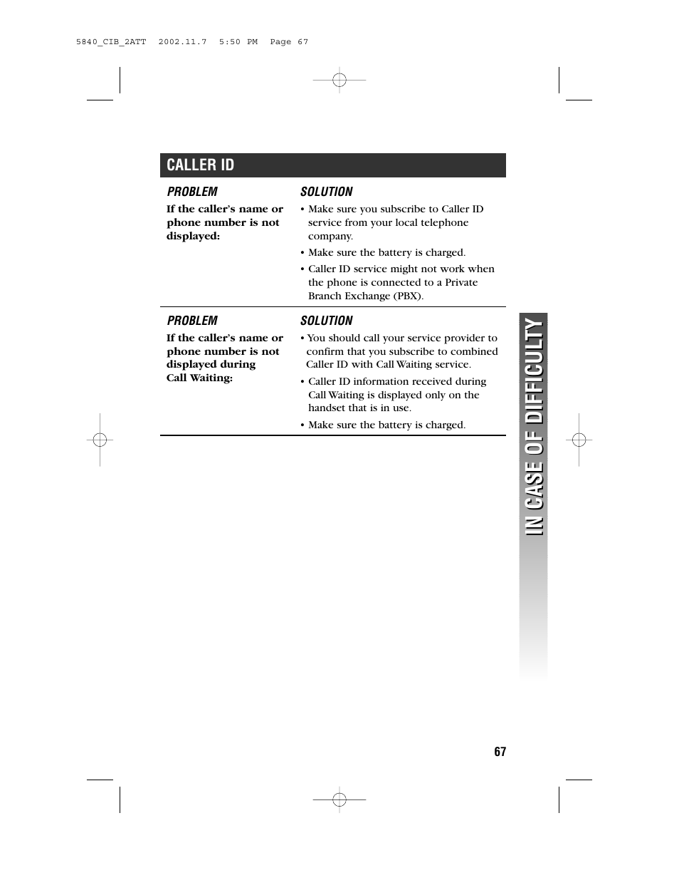 AT&T 5840 User Manual | Page 70 / 77