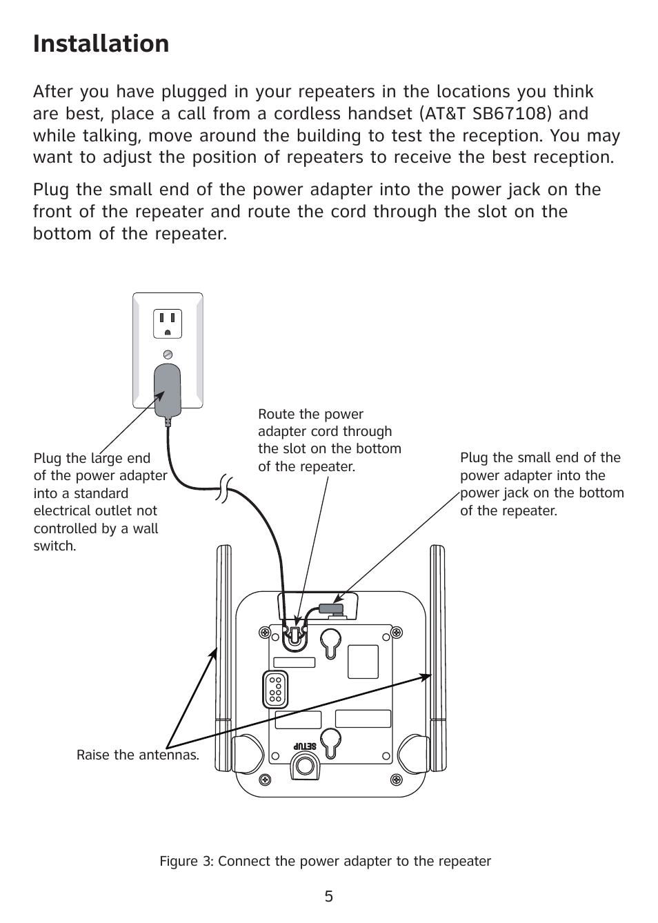 Installation | AT&T DECT 6.0 SB67128 User Manual | Page 6 / 12