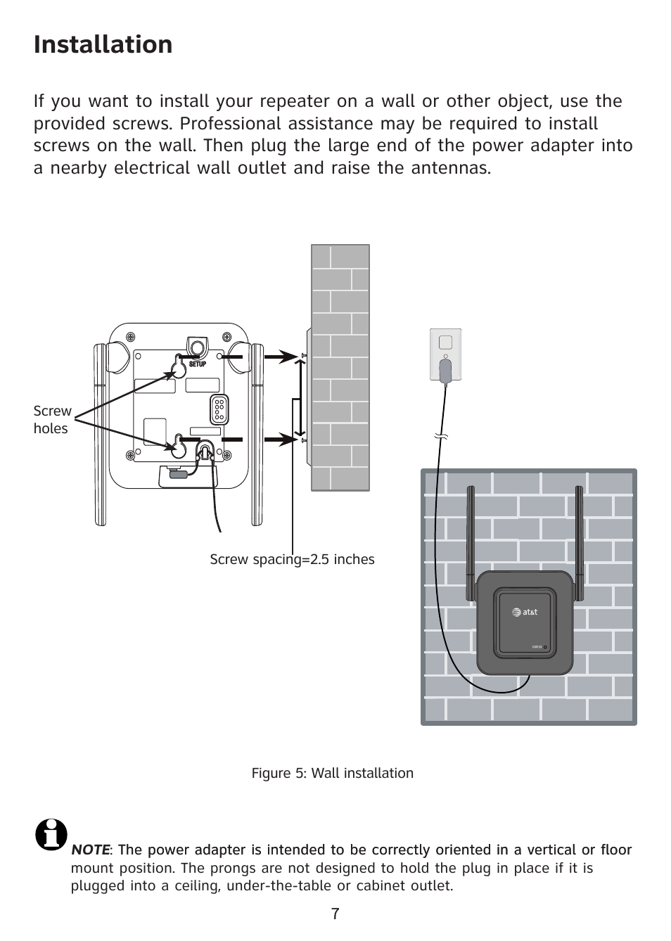 Installation | AT&T DECT 6.0 SB67128 User Manual | Page 8 / 12