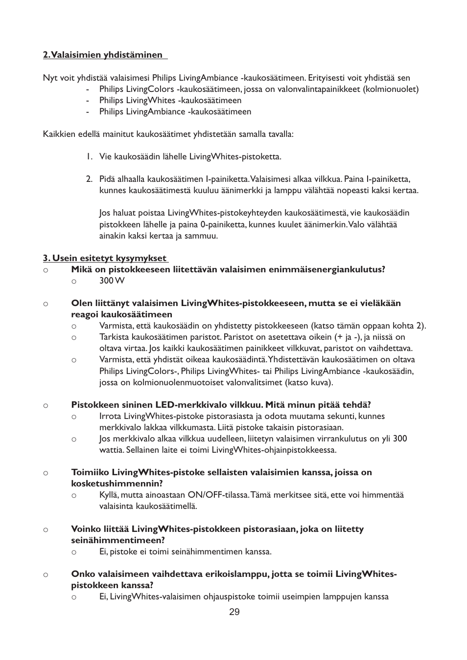 Philips LivingWhites Fiche électrique française User Manual | Page 29 / 121