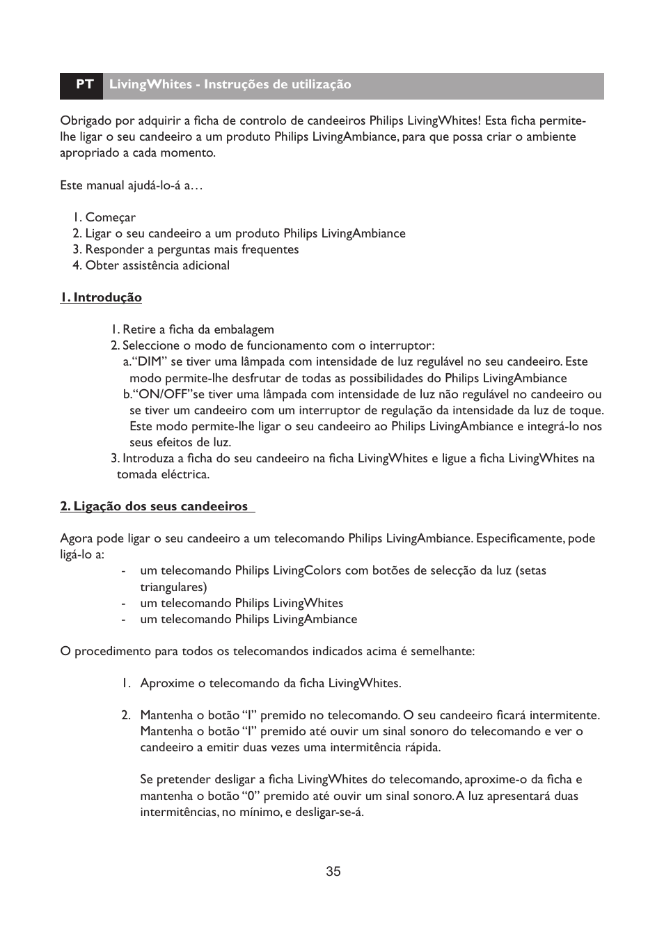 Philips LivingWhites Fiche électrique française User Manual | Page 35 / 121