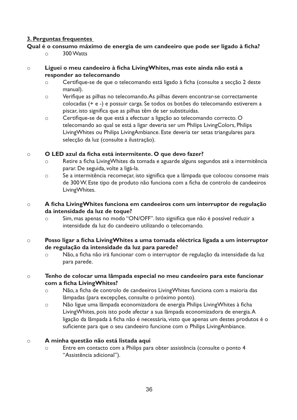 Philips LivingWhites Fiche électrique française User Manual | Page 36 / 121