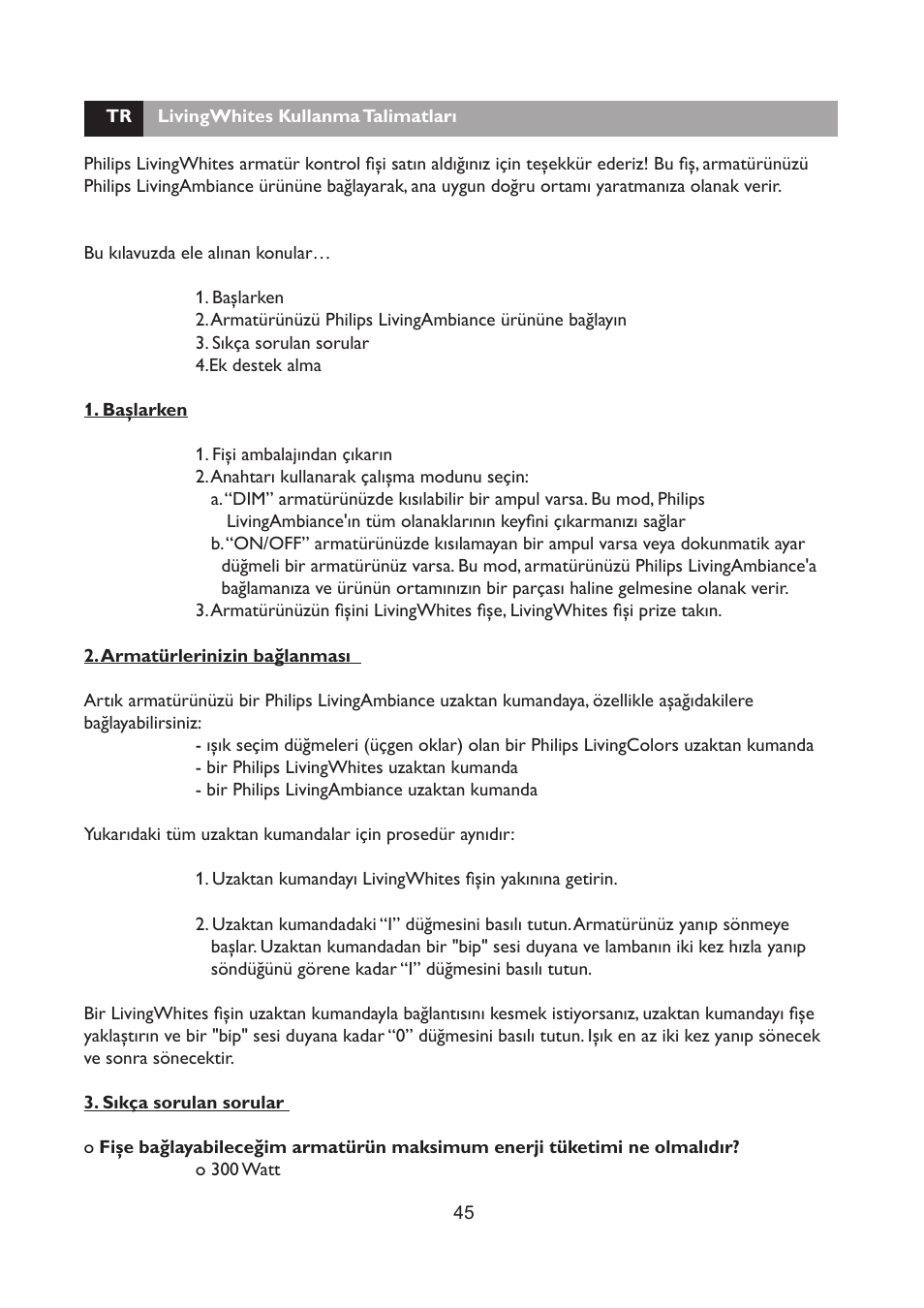 Philips LivingWhites Fiche électrique française User Manual | Page 45 / 121