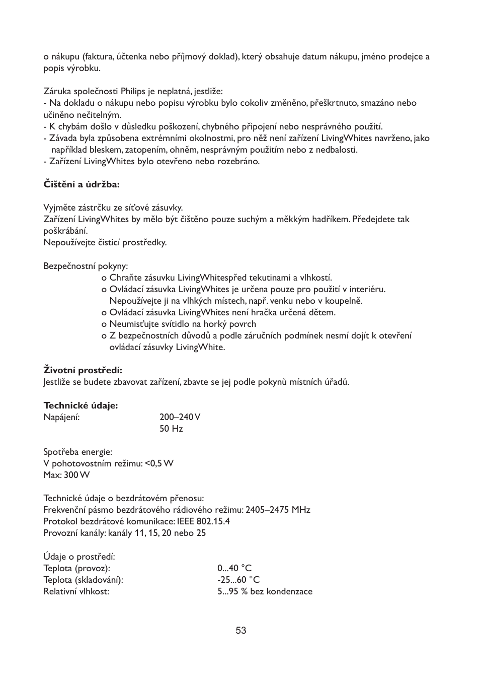 Philips LivingWhites Fiche électrique française User Manual | Page 53 / 121