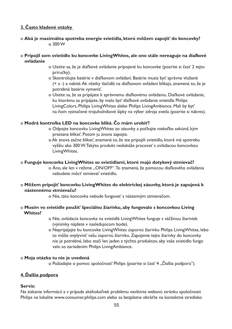 Philips LivingWhites Fiche électrique française User Manual | Page 55 / 121