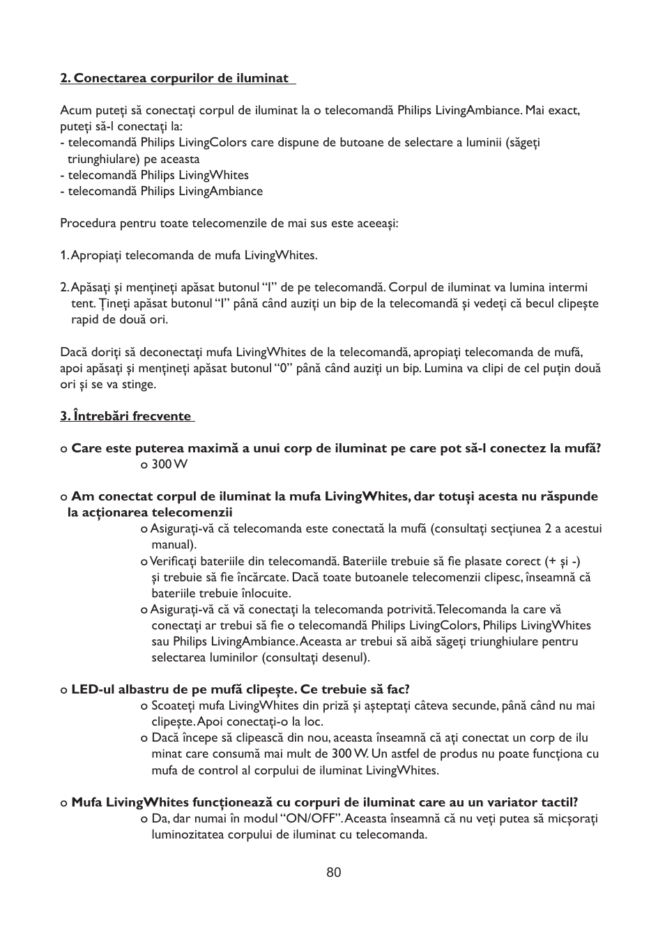 Philips LivingWhites Fiche électrique française User Manual | Page 80 / 121