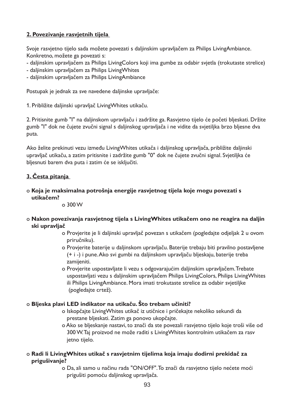 Philips LivingWhites Fiche électrique française User Manual | Page 93 / 121