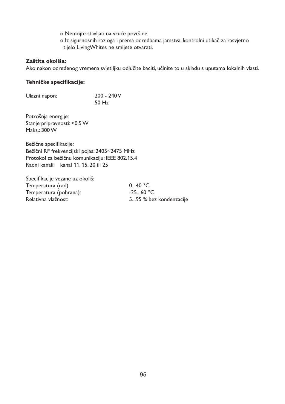 Philips LivingWhites Fiche électrique française User Manual | Page 95 / 121