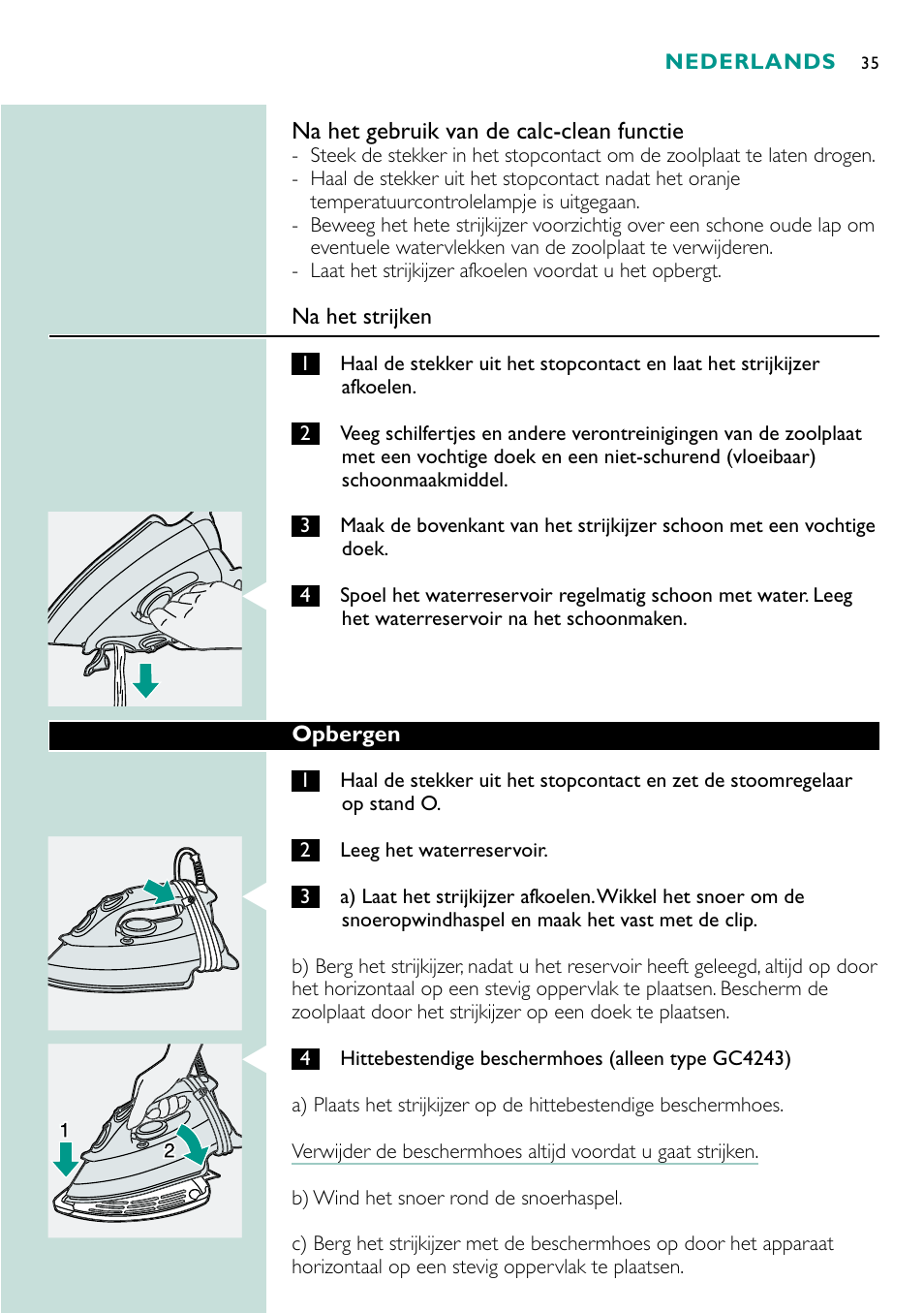 Philips Fer vapeur User Manual | Page 35 / 48