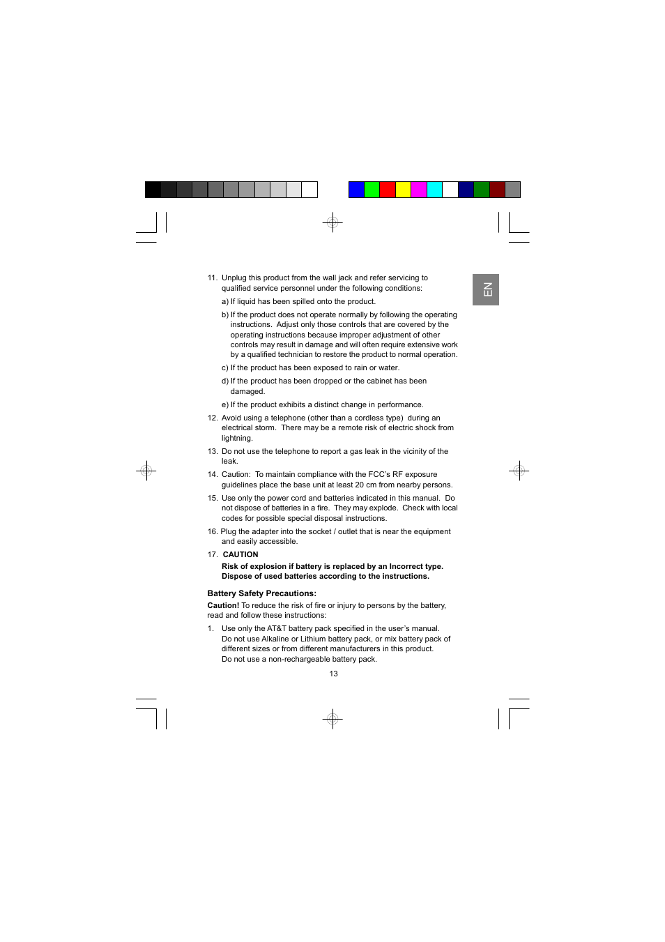AT&T ID-282H User Manual | Page 14 / 23