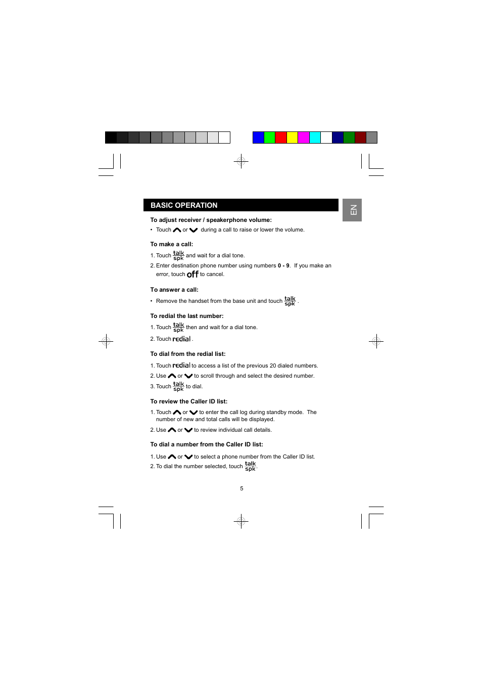 AT&T ID-282H User Manual | Page 6 / 23