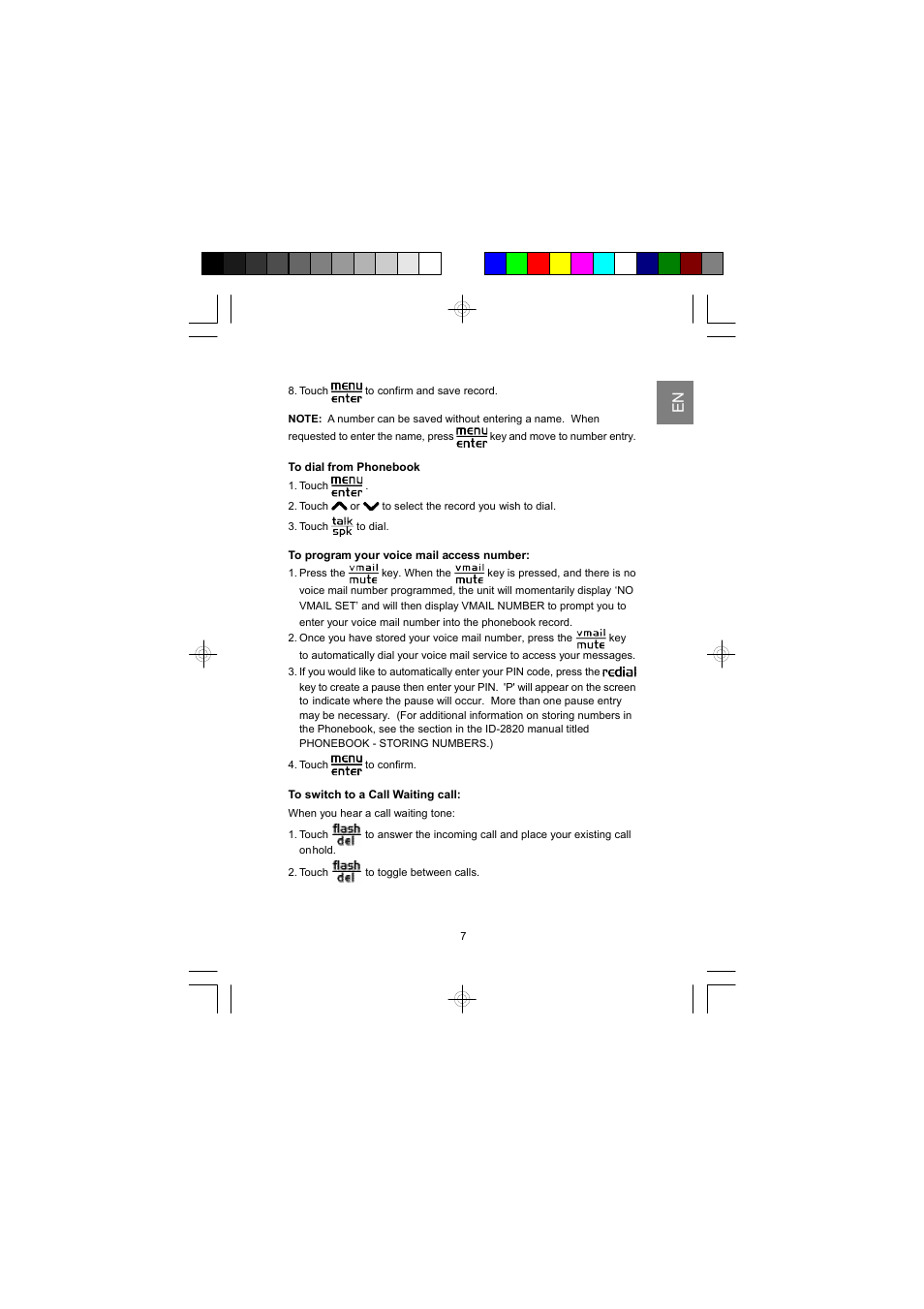 AT&T ID-282H User Manual | Page 8 / 23