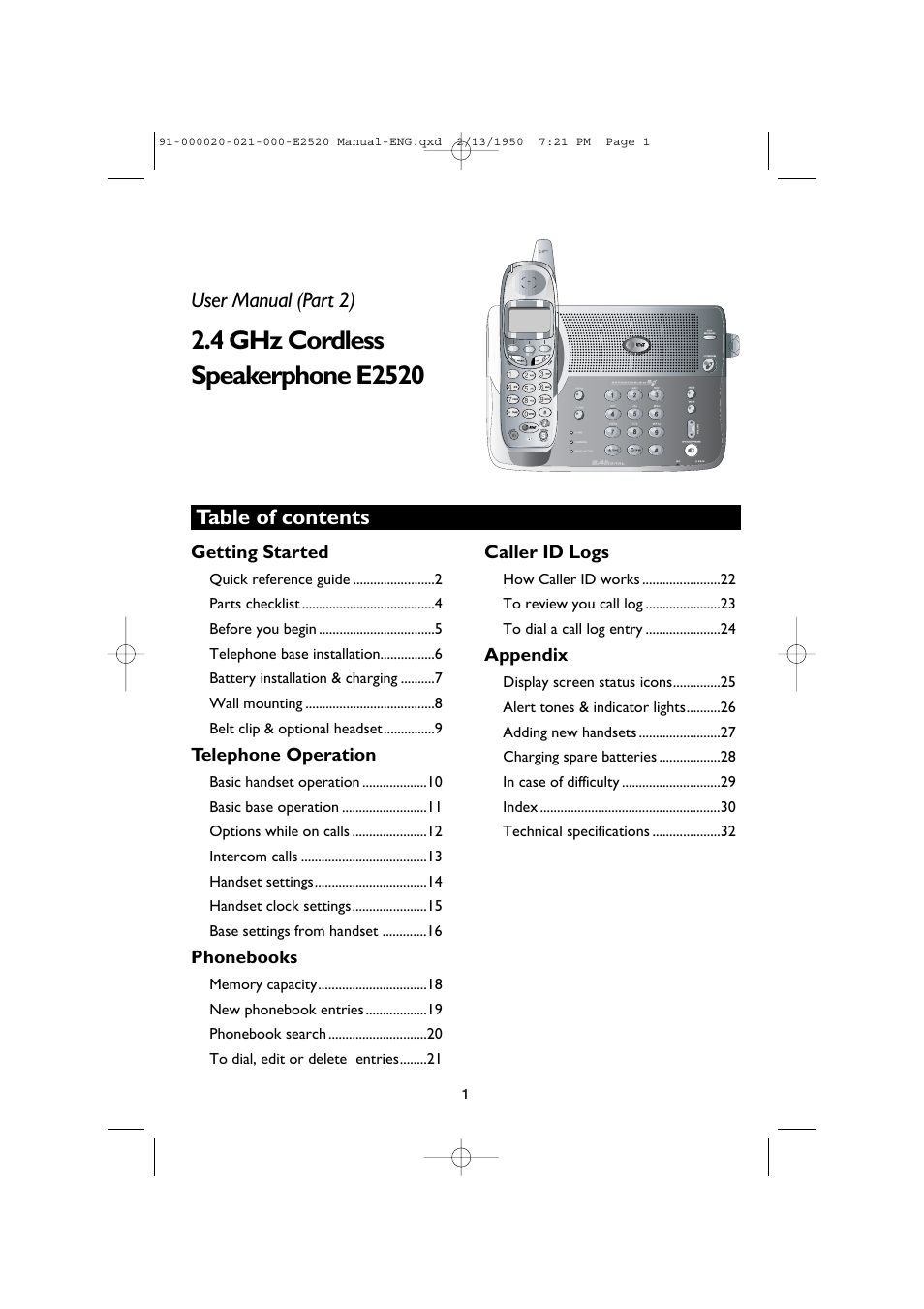AT&T E2520 User Manual | Page 3 / 35