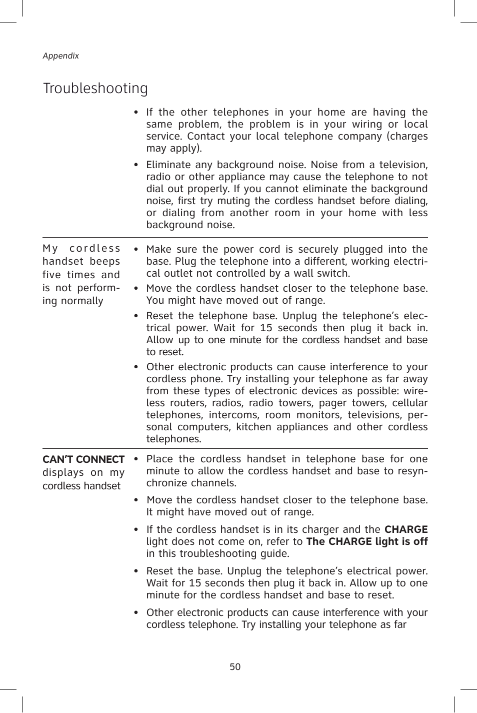 Troubleshooting | AT&T E1828B User Manual | Page 53 / 71