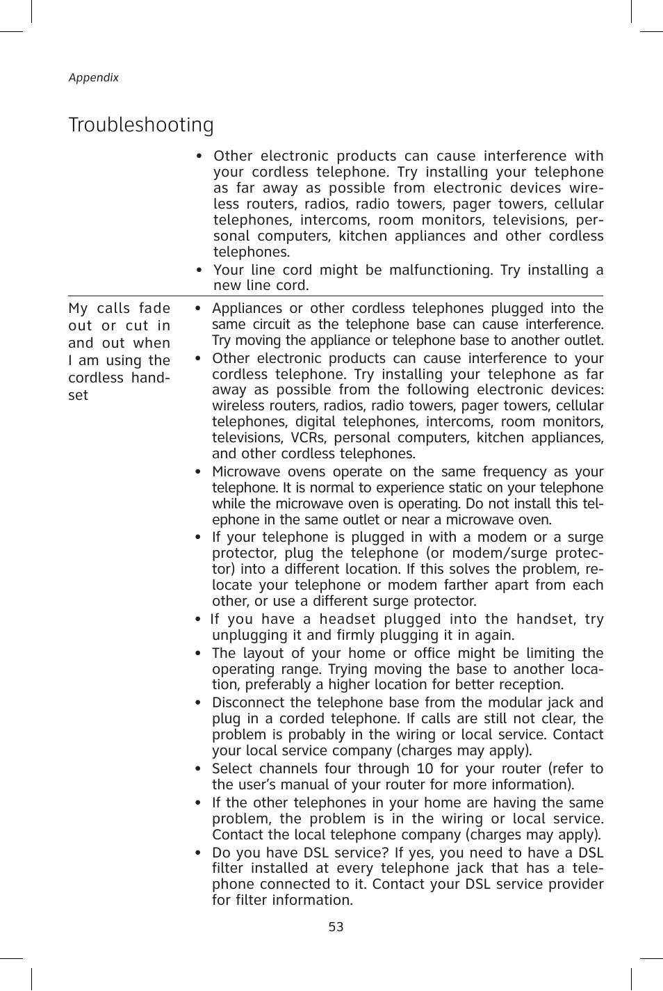 Troubleshooting | AT&T E1828B User Manual | Page 56 / 71