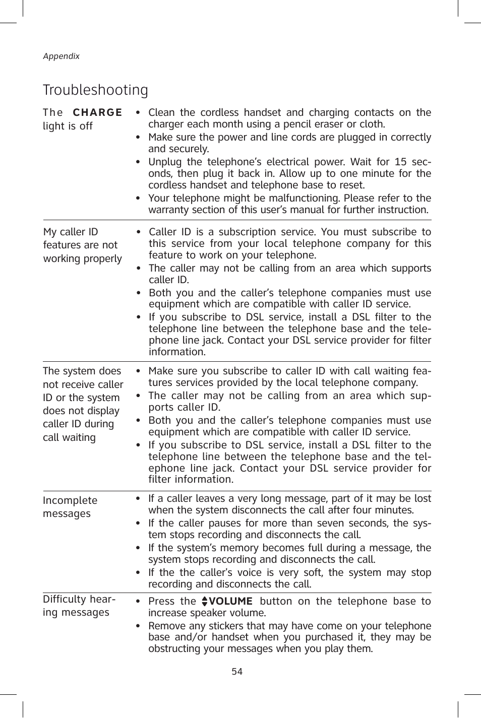 Troubleshooting | AT&T E1828B User Manual | Page 57 / 71