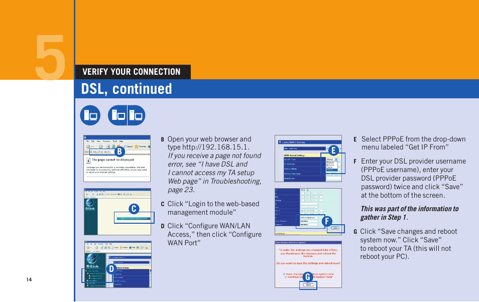 Dsl, continued | AT&T Telephone Adapter User Manual | Page 16 / 32