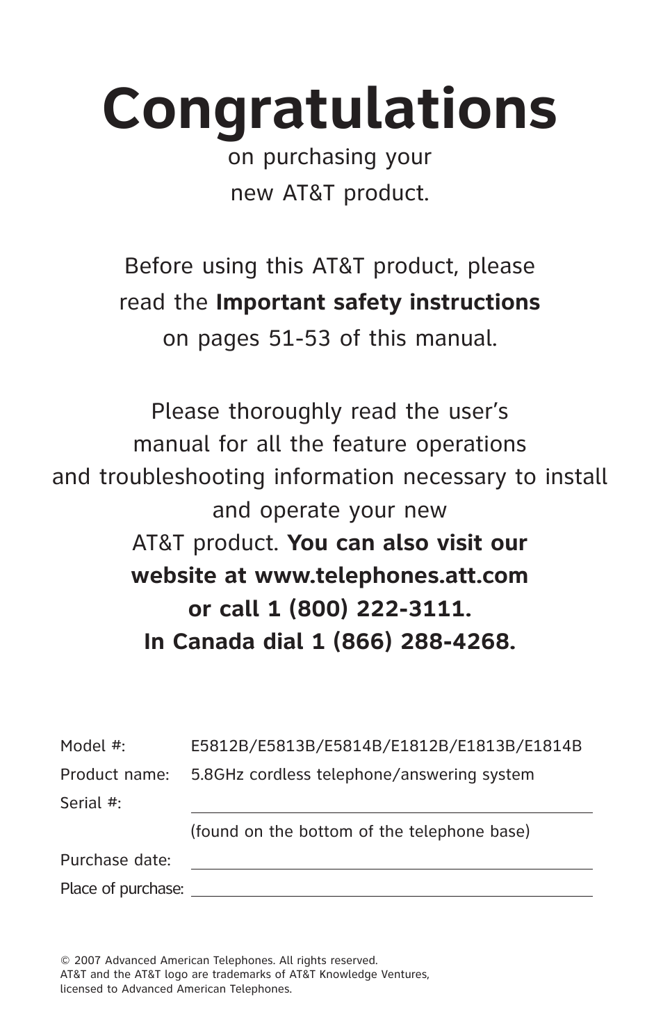 AT&T E5813B User Manual | Page 2 / 65