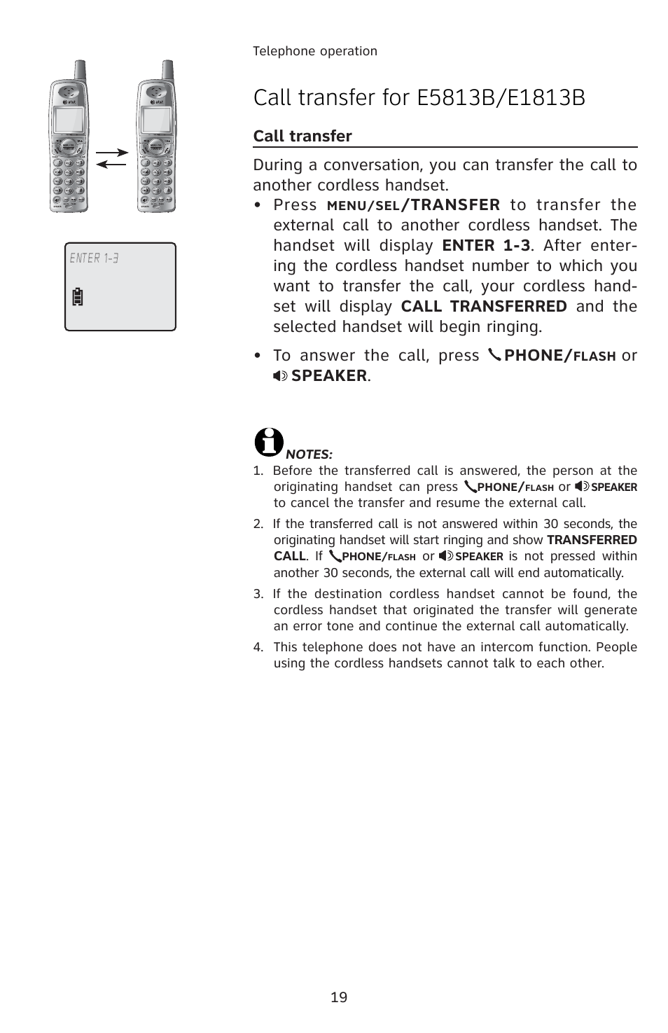 Or speaker | AT&T E5813B User Manual | Page 22 / 65
