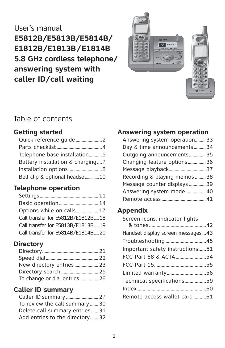 AT&T E5813B User Manual | Page 4 / 65
