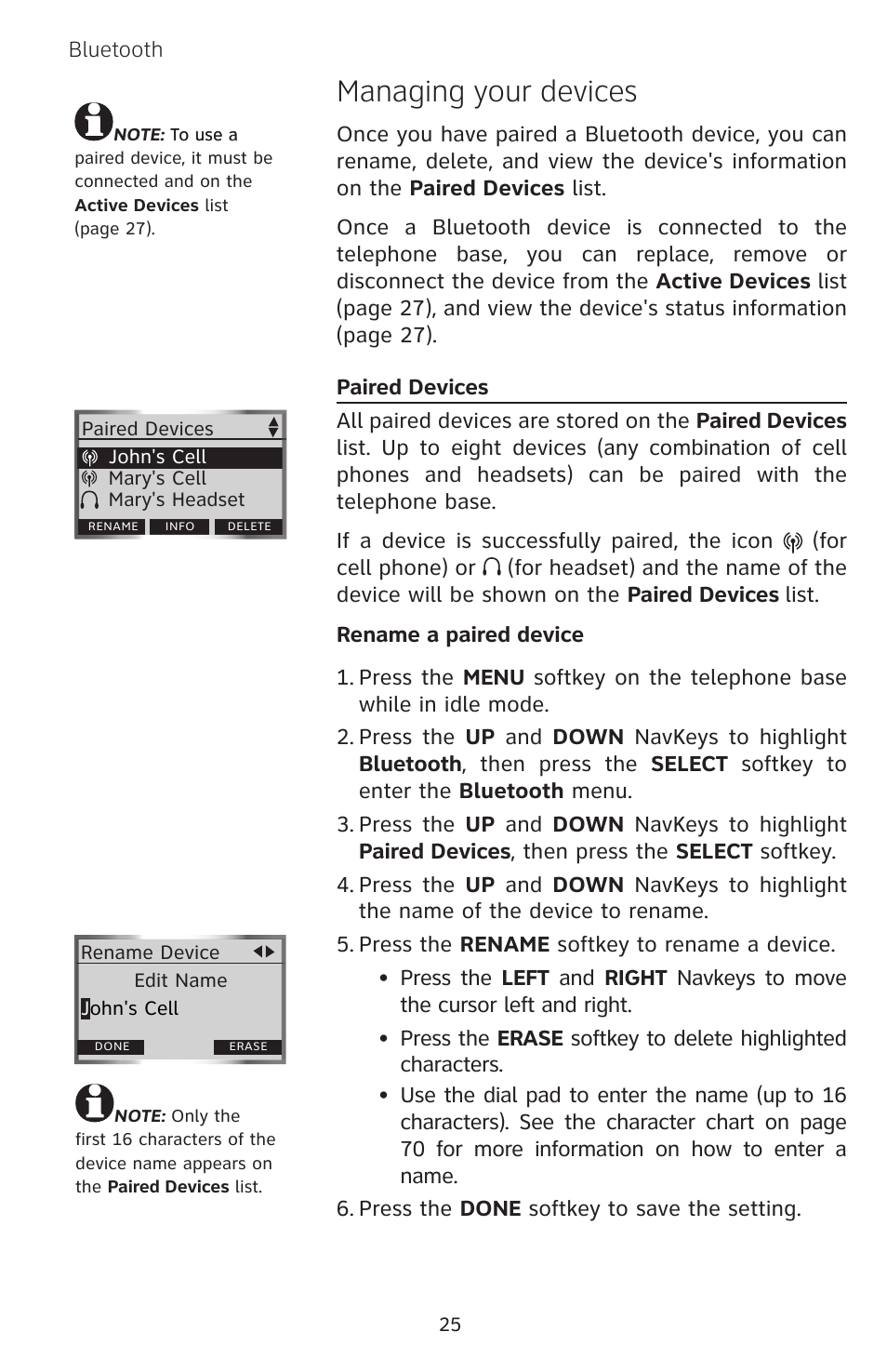 Managing your devices | AT&T EP5632 User Manual | Page 29 / 119
