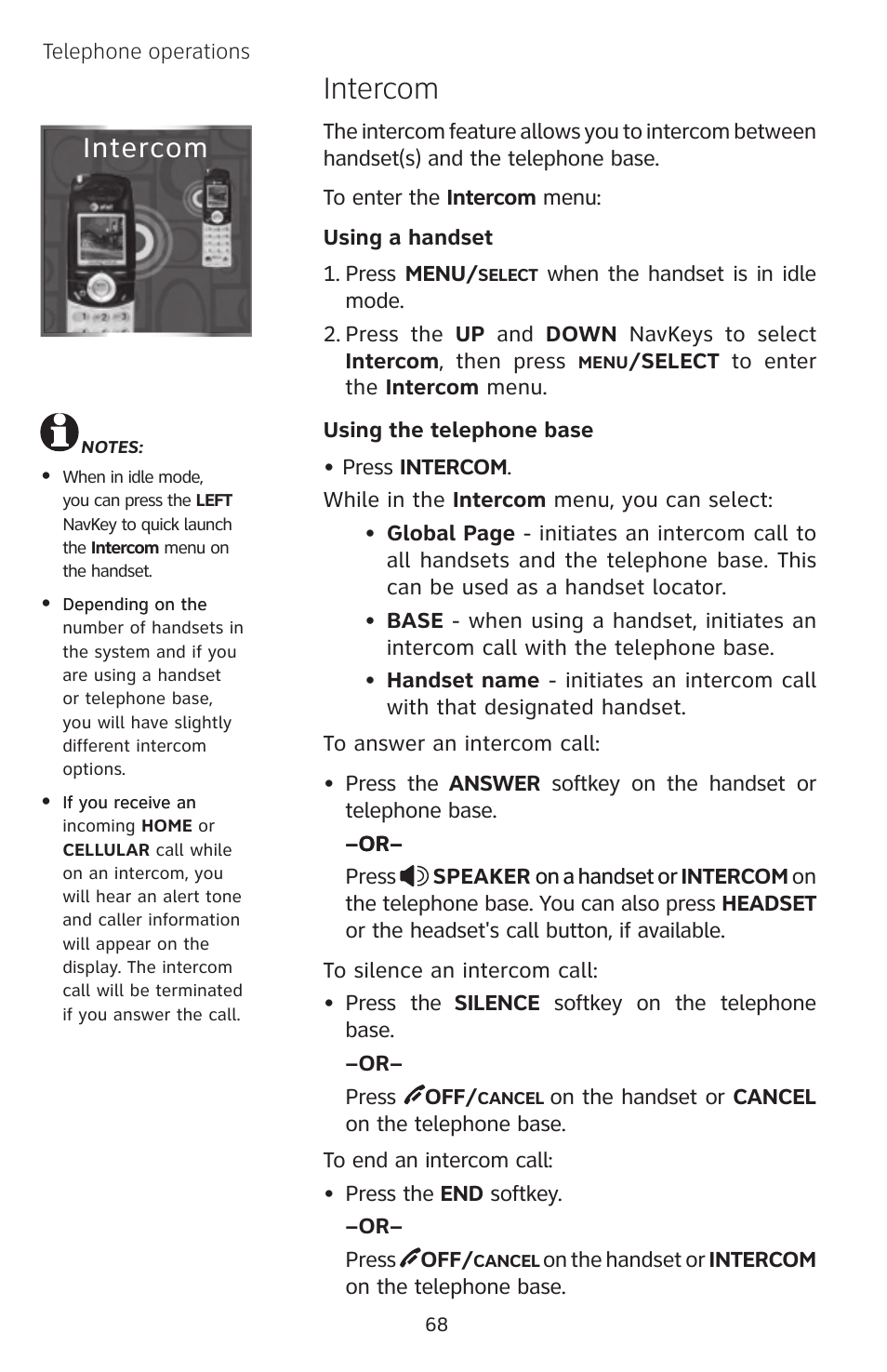 Intercom | AT&T EP5632 User Manual | Page 72 / 119