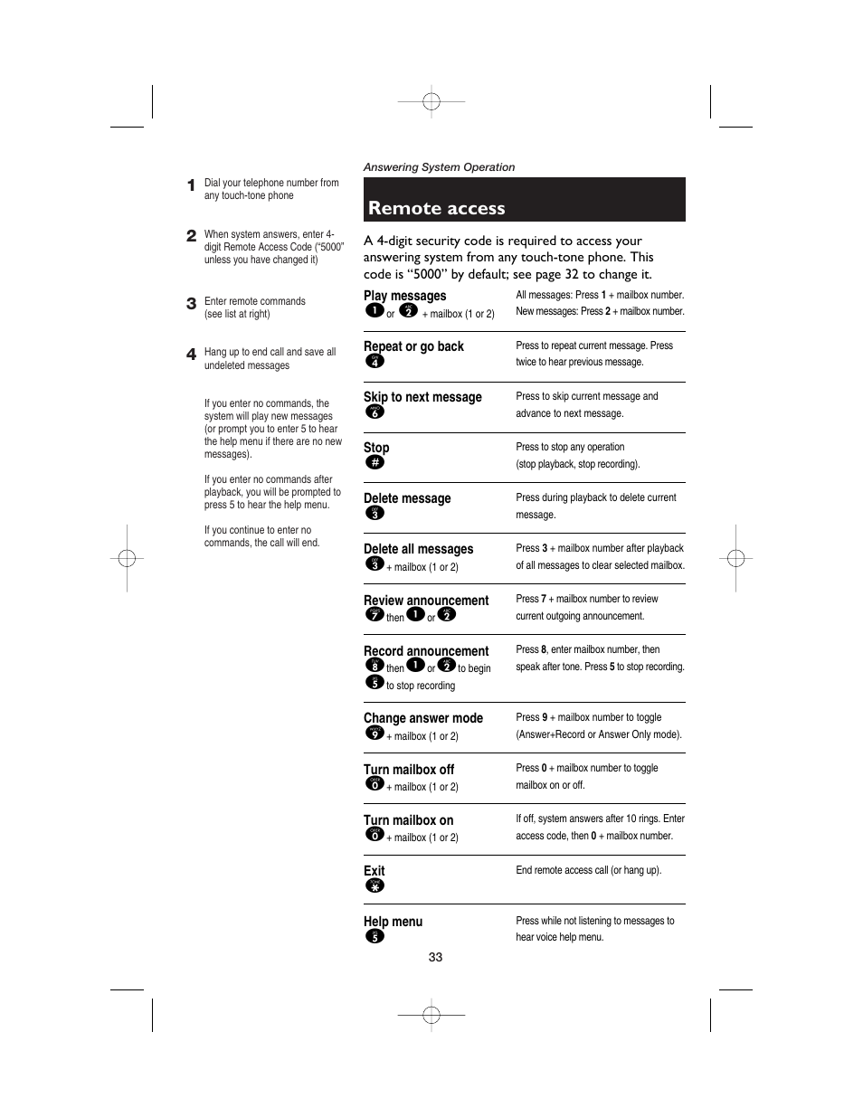 Remote access | AT&T E2562 User Manual | Page 35 / 61